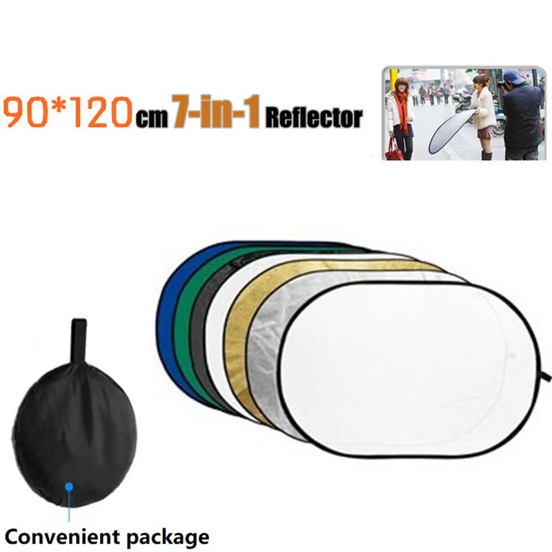 Efluky 7 In 1 Reflector 90*120cm Portable Collapsible Light Elliptical Photography Camera Reflector Studio Multi Photo Diffuers
Efluky 7 In 1 Reflector 90*120cm Portable Collapsible Light Elliptical Photography Camera Reflector Studio Multi Photo Diffuers
