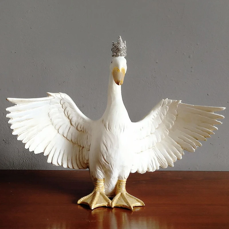 Pastoral Resin Crown Swan Ornaments Home Livingroom Furnishing Decoration Hotel Office Desktop Figurines Crafts Birthday Gifts
Pastoral Resin Crown Swan Ornaments Home Livingroom Furnishing Decoration Hotel Office Desktop Figurines Crafts Birthday Gifts