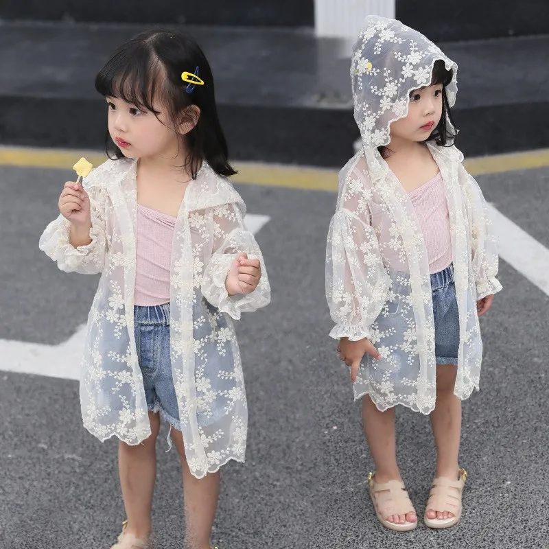 Summer Girl Lace Floral Sun Protection Clothing Thin Breathable Air Conditioning Kid Hoodie Coat
Summer Girl Lace Floral Sun Protection Clothing Thin Breathable Air Conditioning Kid Hoodie Coat