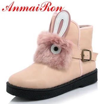 ANMAIRON New Autumn/Winter Platform Ankle Boots Slip-on Fashion Warm Buckle Women Boots Cute Short Boots Big Size 34-45 Winter 
ANMAIRON New Autumn/Winter Platform Ankle Boots Slip-on Fashion Warm Buckle Women Boots Cute Short Boots Big Size 34-45 Winter