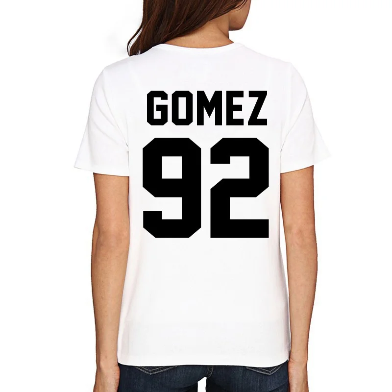 Selena Gomez Shirt GOMEZ 92 Print on Back Side T Shirt Women Men T Shirt Casual Cotton Funny Shirt Drop Shipping
Selena Gomez Shirt GOMEZ 92 Print on Back Side T Shirt Women Men T Shirt Casual Cotton Funny Shirt Drop Shipping