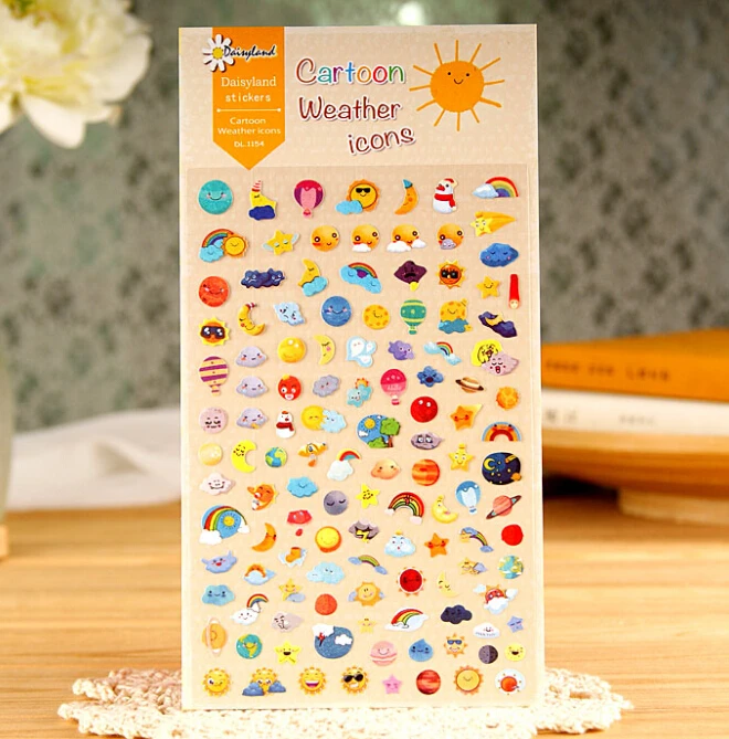 1pc/lot Kawaii Cartoon Weather Decoration Sticker For Kids Scrapbooking Diary Stickers(tt-4520)
1pc/lot Kawaii Cartoon Weather Decoration Sticker For Kids Scrapbooking Diary Stickers(tt-4520)