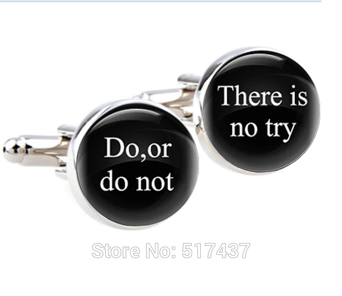 1 pairs Quote 'Do or do not There is no try' star wars cufflinks, Encourage words Cufflinks wedding cufflinks men's cuff links
1 pairs Quote 'Do or do not There is no try' star wars cufflinks, Encourage words Cufflinks wedding cufflinks men's cuff links
