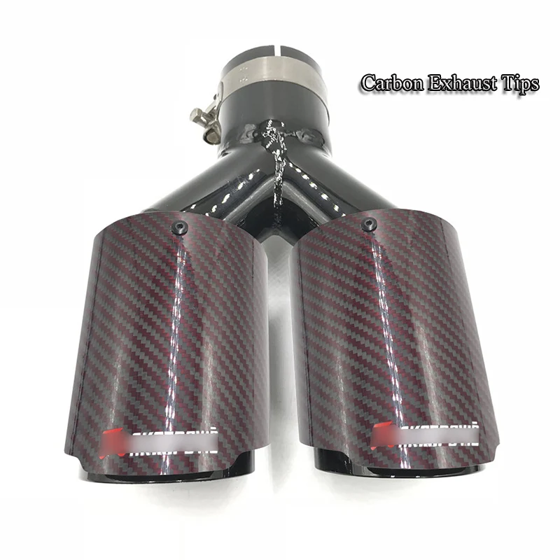 Car Styling Muffler End Pipe Auto SUV Exhaust Muffler Dual Tips 63mm Inlet Universal Glossy Carbon Exhaust Tail Pipe
Car Styling Muffler End Pipe Auto SUV Exhaust Muffler Dual Tips 63mm Inlet Universal Glossy Carbon Exhaust Tail Pipe