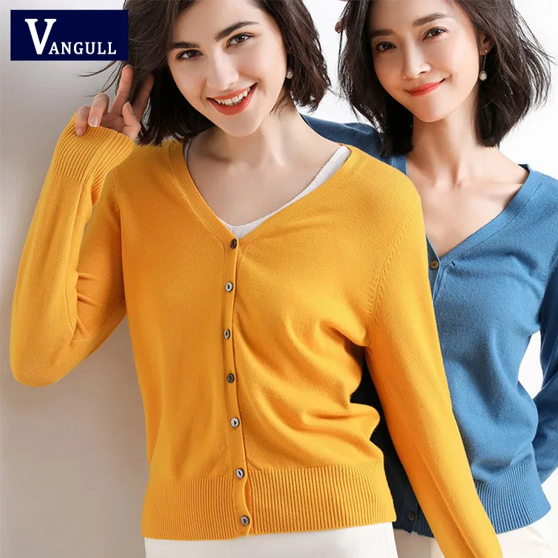 Vangull V-neck Bottom Knit Cardigan 2019 Spring New Female Large Size Loose Solid Color Thin Short Sweater Versatile Coat Casual
Vangull V-neck Bottom Knit Cardigan 2019 Spring New Female Large Size Loose Solid Color Thin Short Sweater Versatile Coat Casual