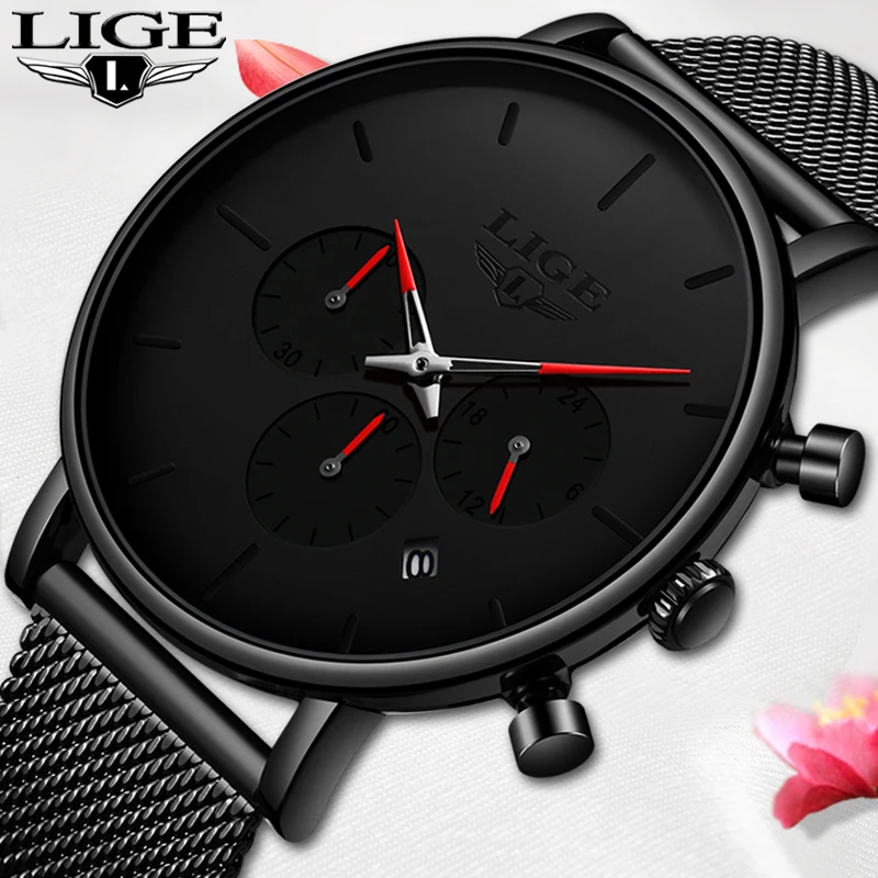 LIGE New Business Date Mens Watches Top Brand Luxury Waterproof Sport Watch Men Ultra Thin Dial Quartz Watch Casual Reloj Hombre
LIGE New Business Date Mens Watches Top Brand Luxury Waterproof Sport Watch Men Ultra Thin Dial Quartz Watch Casual Reloj Hombre
