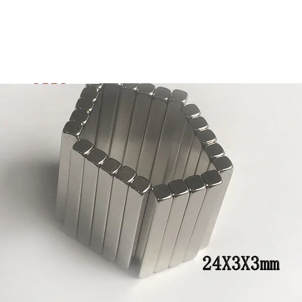 10pcs/lot Magnet 24*3*3 mm N35 Strong Square NdFeB Rare Earth magnet 24x3x3 mm Neodymium Magnets 24mm x 3mm x 3mm
10pcs/lot Magnet 24*3*3 mm N35 Strong Square NdFeB Rare Earth magnet 24x3x3 mm Neodymium Magnets 24mm x 3mm x 3mm