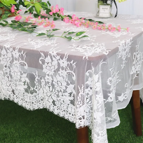 European Style Lace Embroidery Tablecloths White Outdoor Rural Rectangular Wedding Party Table Cloth LT010
European Style Lace Embroidery Tablecloths White Outdoor Rural Rectangular Wedding Party Table Cloth LT010
