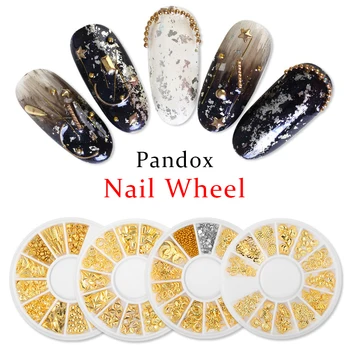Pandox Gold Rivet Nail Studs 3D Nail Art Decoration Gold Circle Star Round Square Mixed Accessories in Wheel for DIY
Pandox Gold Rivet Nail Studs 3D Nail Art Decoration Gold Circle Star Round Square Mixed Accessories in Wheel for DIY