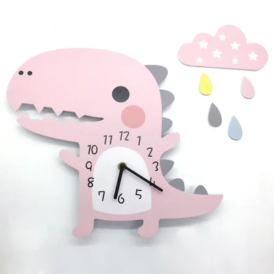 Dinosaur with cloud and raindrop Cartoon Clock Time Wall hanging Toys Model Baby Kids Room Furnish Articles Child Christmas Gift
Dinosaur with cloud and raindrop Cartoon Clock Time Wall hanging Toys Model Baby Kids Room Furnish Articles Child Christmas Gift
