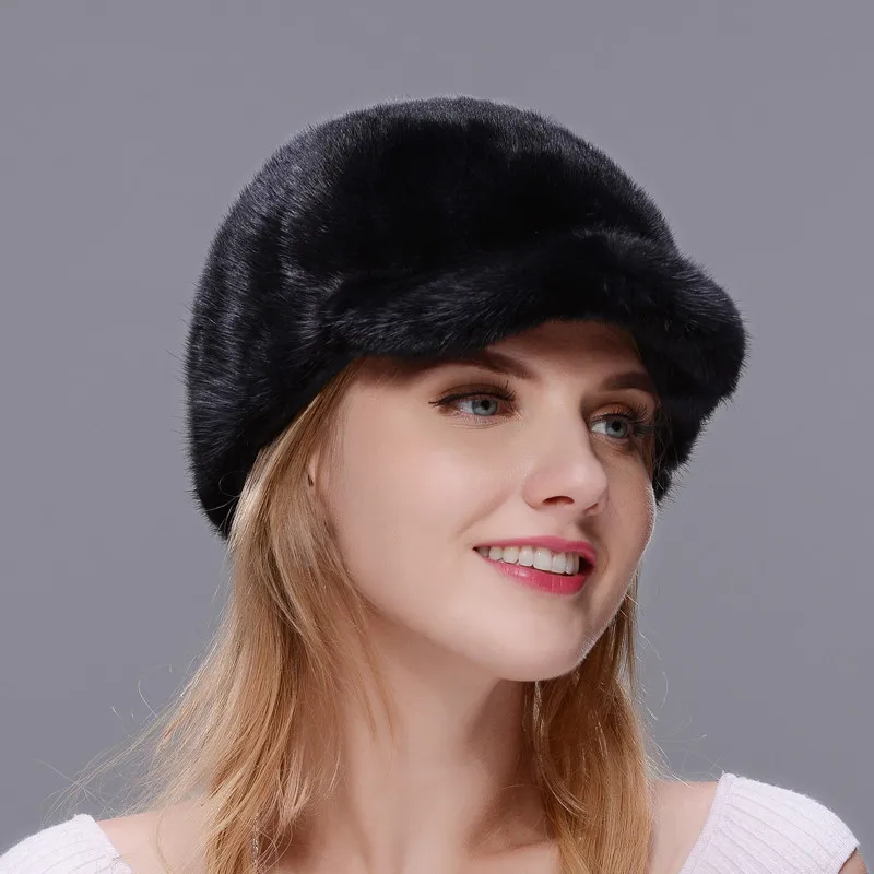 New Real Natural Mink Fur Cap Fshion And Warm Hat For Women High-quality Fur Hat Mink Splicing With Eaves Blocking Snow Fur cap
New Real Natural Mink Fur Cap Fshion And Warm Hat For Women High-quality Fur Hat Mink Splicing With Eaves Blocking Snow Fur cap