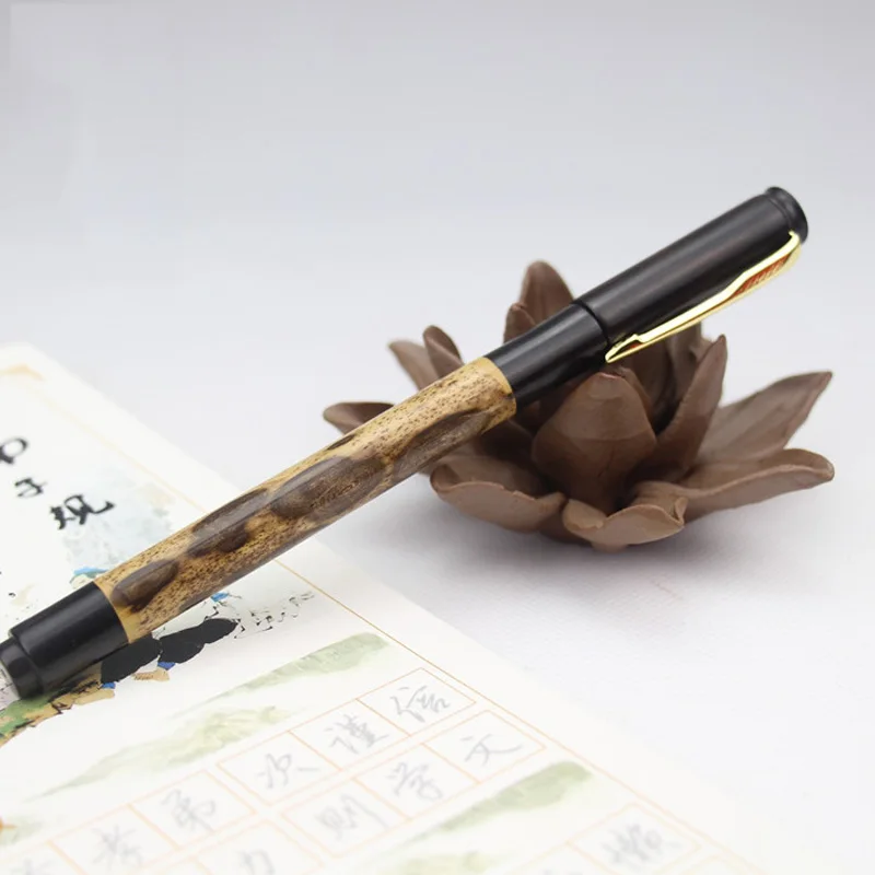 Retro Style Manual Bamboo + Blackwood Rimmed Signature Pen Neutral color Cilp Roller Pen For Business Office as Luxury Gift
Retro Style Manual Bamboo + Blackwood Rimmed Signature Pen Neutral color Cilp Roller Pen For Business Office as Luxury Gift