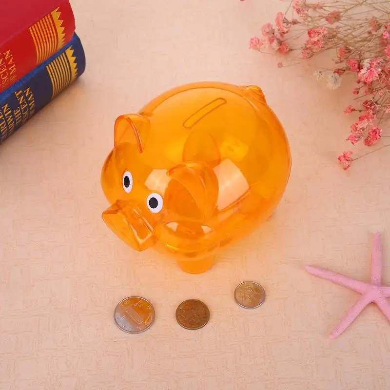 Children Piggy Bank Plastic Transparent Money Saving Boxes Case Coins Saving Cute Cartoon Pig Shaped Piggy Banks Home Decoration
Children Piggy Bank Plastic Transparent Money Saving Boxes Case Coins Saving Cute Cartoon Pig Shaped Piggy Banks Home Decoration