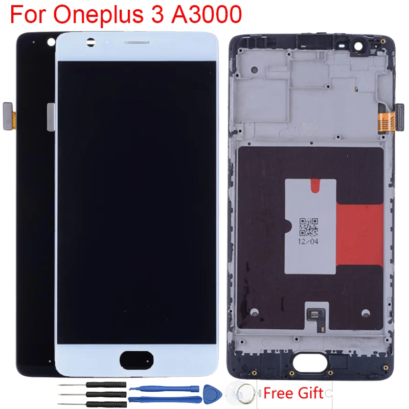 Original AMOLED Display For Oneplus 3 Display LCD Frame Touch Screen Assembly For One Plus 3 A3000 LCD Screen Replacement Parts
Original AMOLED Display For Oneplus 3 Display LCD Frame Touch Screen Assembly For One Plus 3 A3000 LCD Screen Replacement Parts