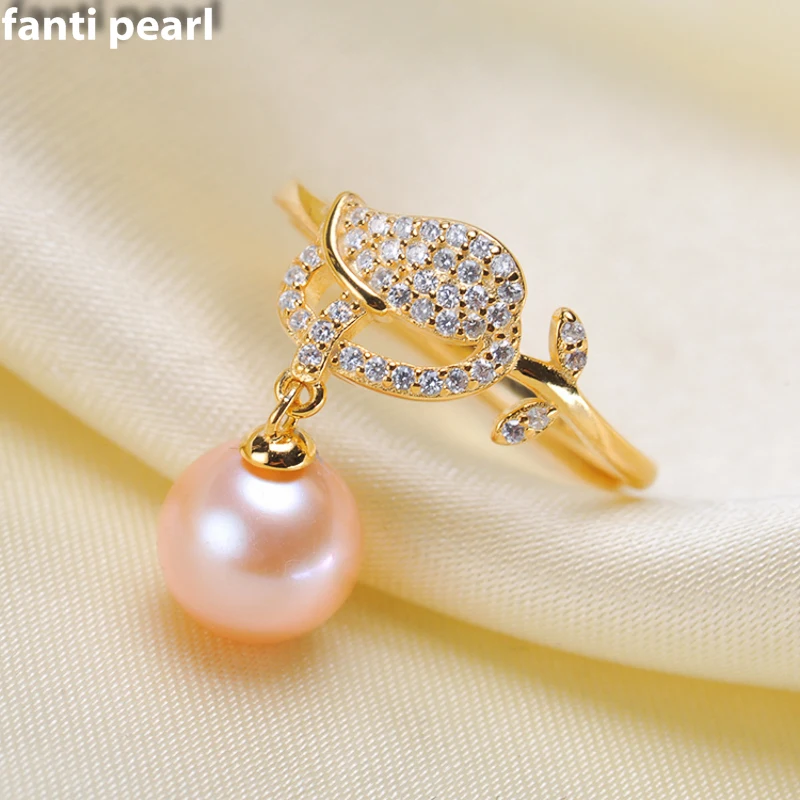 DIY Pearl Ring 925 silver Accessories Natural freshwater Pearl rings s925 Sterling Silver ring simple style 7-9 mm butterfly
DIY Pearl Ring 925 silver Accessories Natural freshwater Pearl rings s925 Sterling Silver ring simple style 7-9 mm butterfly