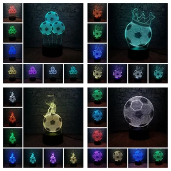Sporting Football Soccer Shaped 3D LED USB Lamp Home Decoration Kid Sleep Night Light Room Decorative Madrid Fans Teen Gift Toy
Sporting Football Soccer Shaped 3D LED USB Lamp Home Decoration Kid Sleep Night Light Room Decorative Madrid Fans Teen Gift Toy