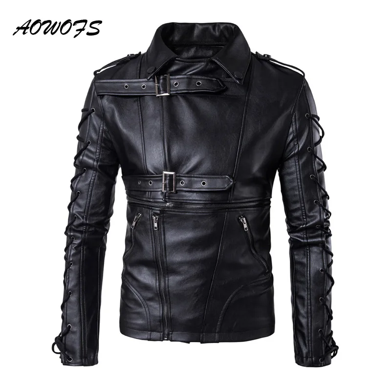 AOWOFS Leather Jackets Men Drawstrings Motorcycle Jackets Men Hip Hop Fashion Streetwear 2017 High Quality Leather Jackets Men
AOWOFS Leather Jackets Men Drawstrings Motorcycle Jackets Men Hip Hop Fashion Streetwear 2017 High Quality Leather Jackets Men