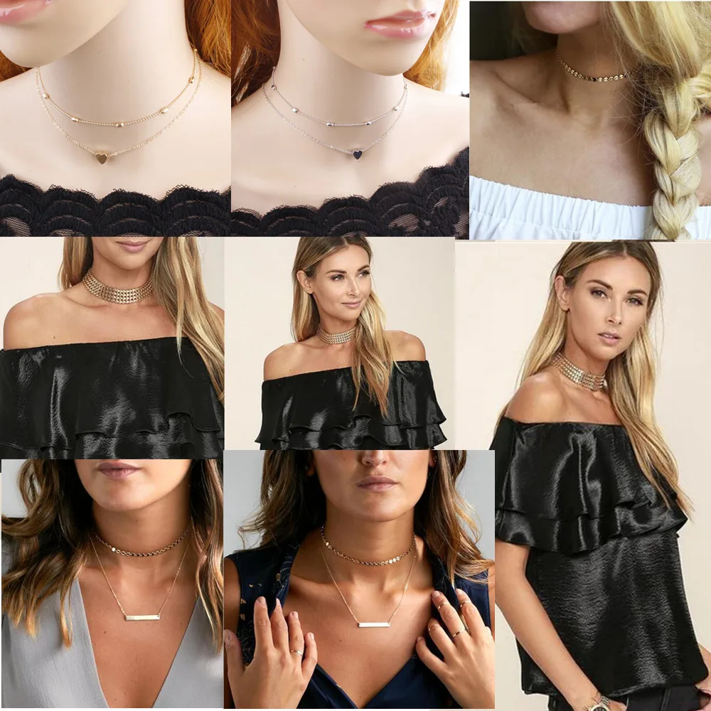 Vintage Short Choker Necklaces For Women 2019 Fashion Bijoux Chunky Collares Chain Geometric Jewelry Party Pendant Necklace ZA
Vintage Short Choker Necklaces For Women 2019 Fashion Bijoux Chunky Collares Chain Geometric Jewelry Party Pendant Necklace ZA