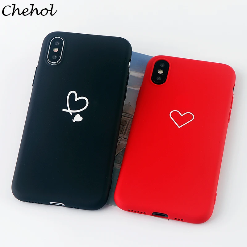 Couple Phone Cases for IPhone X XS MAX XR 8 7 6 S Plus Case Fashion Heart Soft Silicone Fitted Mobile Phone Covers Accessories
Couple Phone Cases for IPhone X XS MAX XR 8 7 6 S Plus Case Fashion Heart Soft Silicone Fitted Mobile Phone Covers Accessories