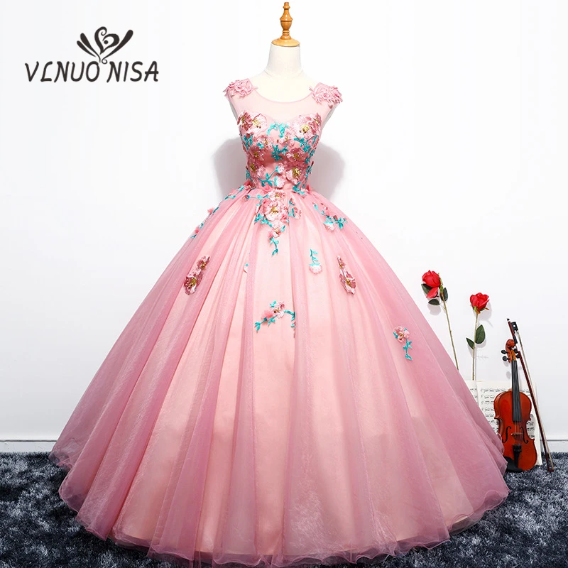 Colorful Sweet Floor-Length Ball Gown Backless Luxury Appliques and Embroidery 2018 Evening Dress Prom Dance Meeting Host Party
Colorful Sweet Floor-Length Ball Gown Backless Luxury Appliques and Embroidery 2018 Evening Dress Prom Dance Meeting Host Party