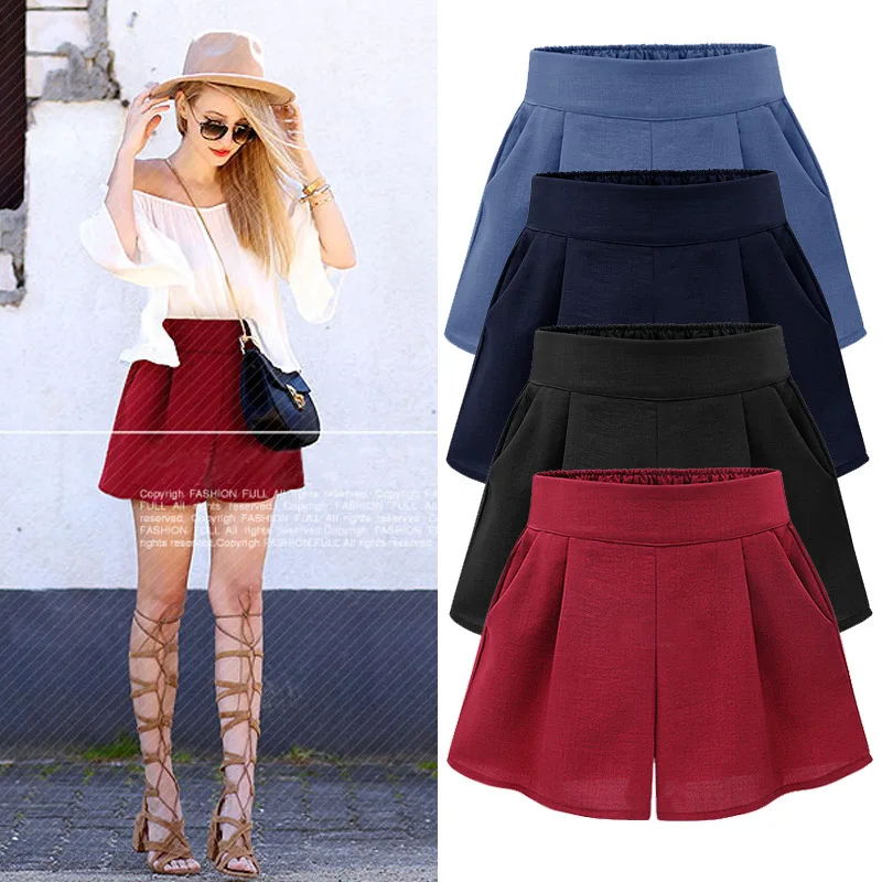 L-5XL Plus Size Casual Women Shorts 2019 Summer Fashion High Waist Wide Leg Shorts Extra Large Female Clothing Elastic Waist
L-5XL Plus Size Casual Women Shorts 2019 Summer Fashion High Waist Wide Leg Shorts Extra Large Female Clothing Elastic Waist