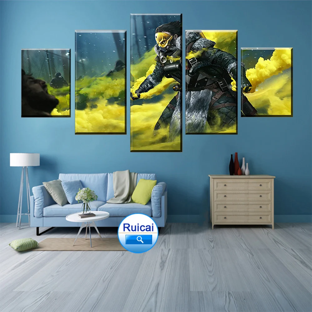 5 panel picture modular video game canvas painting Apex legend shooting poster wall modern art home decoration
5 panel picture modular video game canvas painting Apex legend shooting poster wall modern art home decoration