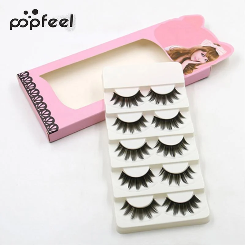 popfeel 5 Pairs Soft Long Makeup Thick False Eyelashes Eye Lashes Natural Handmade
popfeel 5 Pairs Soft Long Makeup Thick False Eyelashes Eye Lashes Natural Handmade