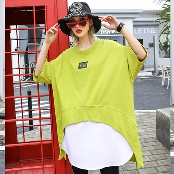 Harajuku Style Fake Two Piece Hoodie Women Half Sleeve O-neck Sweatshirt 2019 New Streetwear Long Oversized Hoodie Tide
Harajuku Style Fake Two Piece Hoodie Women Half Sleeve O-neck Sweatshirt 2019 New Streetwear Long Oversized Hoodie Tide