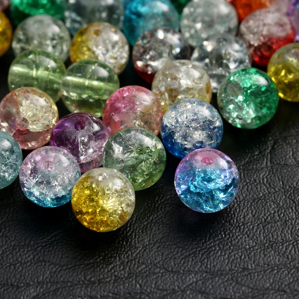 145/100pcs 6/8mm Colorful Mixed Color Acrylic Crystal Crackle Glass Beads For DIY Craft Handmade Jewelry Making Accessories
145/100pcs 6/8mm Colorful Mixed Color Acrylic Crystal Crackle Glass Beads For DIY Craft Handmade Jewelry Making Accessories