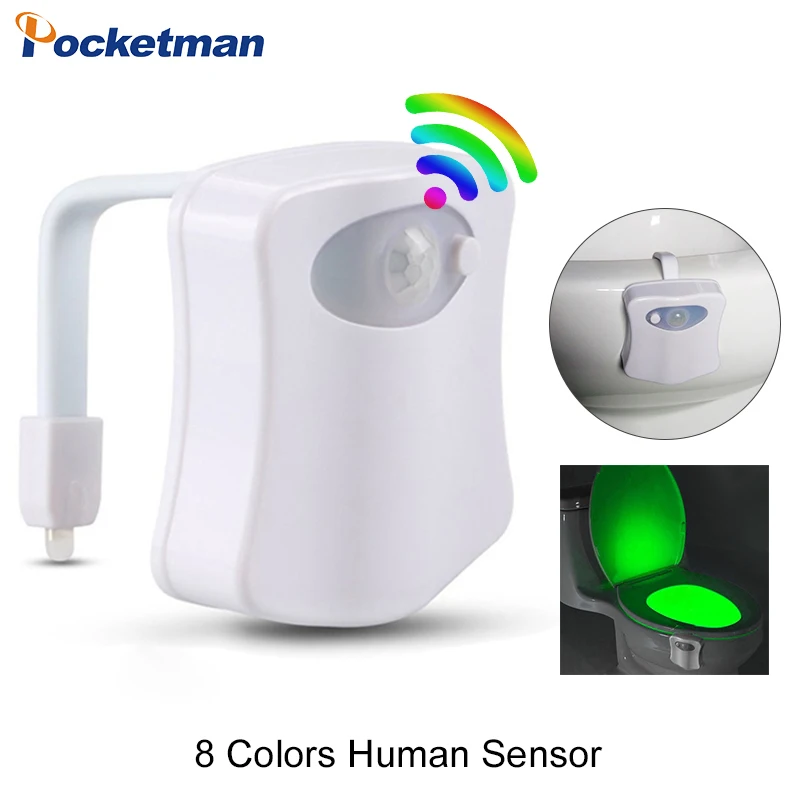 8 Color LED Toilet Light Smart human Motion Sensor Lamp Bathroom Toilet Night Light PIR Automatic Activated RGB LED Toilet light
8 Color LED Toilet Light Smart human Motion Sensor Lamp Bathroom Toilet Night Light PIR Automatic Activated RGB LED Toilet light