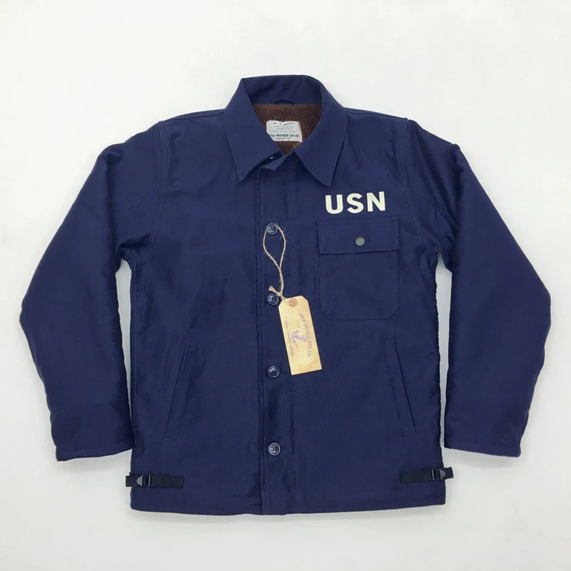 USN A-2/A2 Navy Deck Jacket Wet Weather Parka WW2 Deck Suit Military US Army Mens Lamb Velvet Jackets N-1 Vintage Coat S-2XL
USN A-2/A2 Navy Deck Jacket Wet Weather Parka WW2 Deck Suit Military US Army Mens Lamb Velvet Jackets N-1 Vintage Coat S-2XL