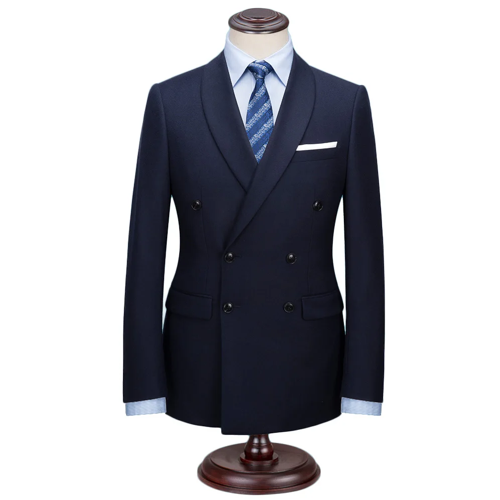 Custom Made Men Suit Tailor Made Suit Bespoke Navy Double Wool Breasted Wedding Suits For Men Slim Fit Groom Tuxedos For Men
Custom Made Men Suit Tailor Made Suit Bespoke Navy Double Wool Breasted Wedding Suits For Men Slim Fit Groom Tuxedos For Men