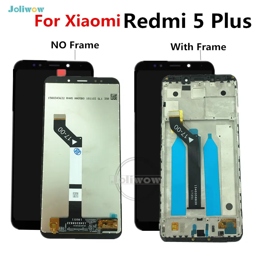10 Point Touch For Xiaomi Redmi 5 Plus LCD Display Touch Screen Digitizer Assembly Repair Parts For Redmi5 Plus 5.99 inch
10 Point Touch For Xiaomi Redmi 5 Plus LCD Display Touch Screen Digitizer Assembly Repair Parts For Redmi5 Plus 5.99 inch