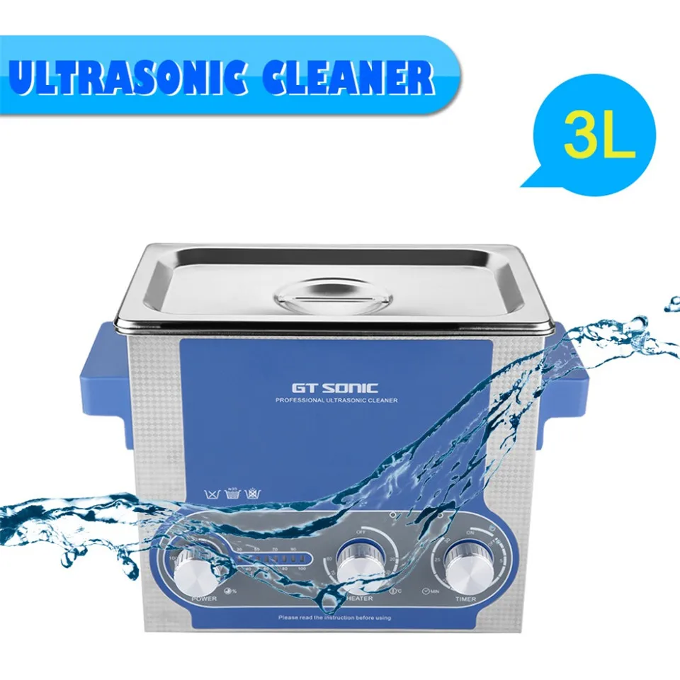 Clerance 3L Timer Heated Ultrasonic Cleaner Ultrasonic Bath Ultrasonic Washing Machine GTSONIC-P3 EU
Clerance 3L Timer Heated Ultrasonic Cleaner Ultrasonic Bath Ultrasonic Washing Machine GTSONIC-P3 EU
