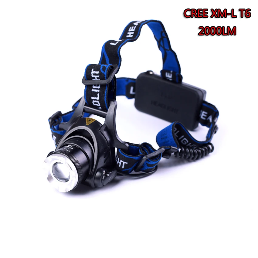 Led Headlight Cree XM-L T6 LED 2000LM Headlamp Light Zoomable Lantern Camping Hunting Flashlight Torch
Led Headlight Cree XM-L T6 LED 2000LM Headlamp Light Zoomable Lantern Camping Hunting Flashlight Torch