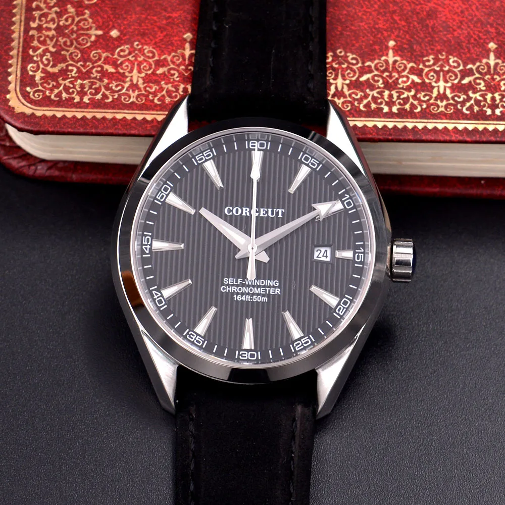 CORGEUT AUTOMATIC MEN WATCH 41MM SAPPHIRE GLASS LUMINOUS HANDS LEATHER STRAP JAPAN MIYOTA MOVEMENT BLACK DIAL A1
CORGEUT AUTOMATIC MEN WATCH 41MM SAPPHIRE GLASS LUMINOUS HANDS LEATHER STRAP JAPAN MIYOTA MOVEMENT BLACK DIAL A1