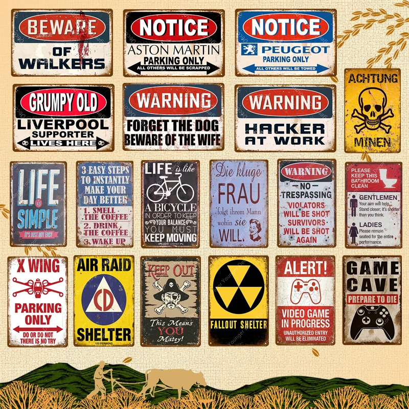 Beware Of Walkers Metal Signs Warning Notice Parking Only Poster For Pub Bar Club Wall Decor Alert Game Cave Vintage Plaque
Beware Of Walkers Metal Signs Warning Notice Parking Only Poster For Pub Bar Club Wall Decor Alert Game Cave Vintage Plaque