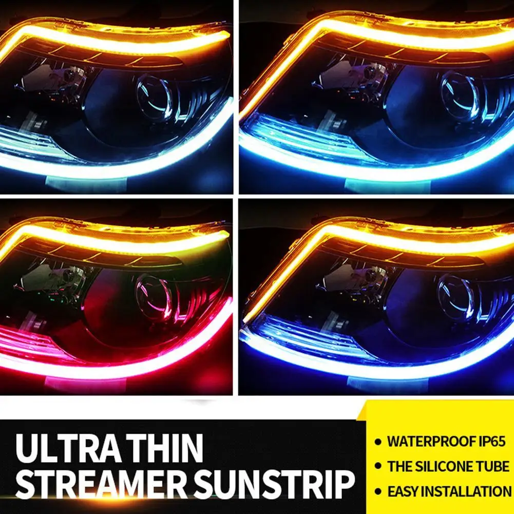 2pcs Auto Lamps For Cars DRL LED Daytime Running Lights Car Styling Accessories Turn Signal Guide Strip Headlight Assembly
2pcs Auto Lamps For Cars DRL LED Daytime Running Lights Car Styling Accessories Turn Signal Guide Strip Headlight Assembly