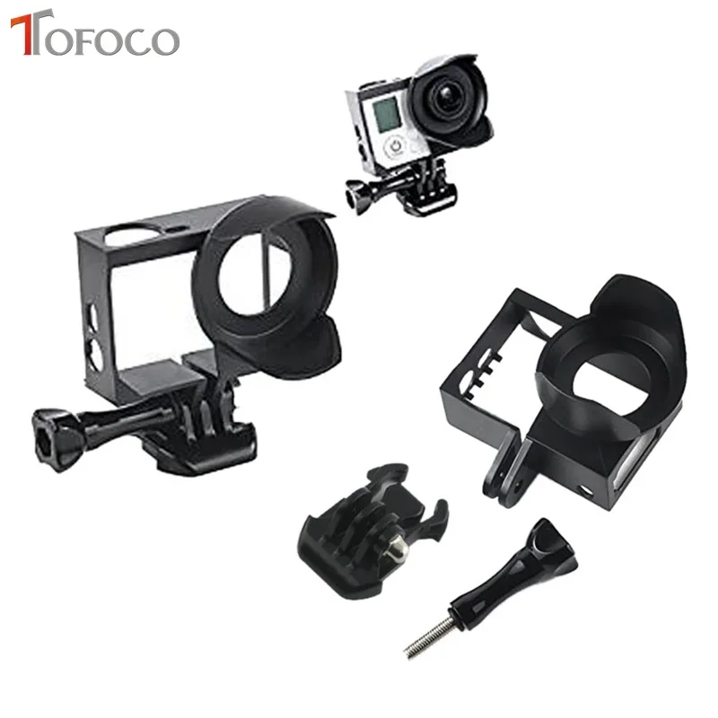 For Gopro Protective Frame Case with Lens Hood Sunshade Housing Frame Shell Basic Buckle for Go pro Hero 4 3+ 3 Sport Camera
For Gopro Protective Frame Case with Lens Hood Sunshade Housing Frame Shell Basic Buckle for Go pro Hero 4 3+ 3 Sport Camera