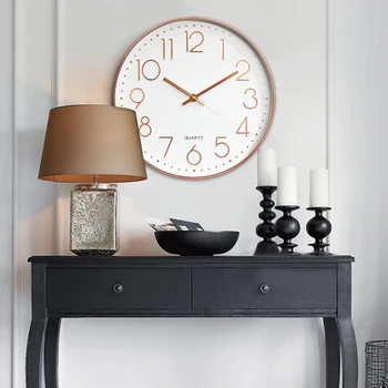 Rose Gold 12 inch Ornament Office Wall Digital Clock Living room Quartz Clock Fashion Hotel 3D Gift for Valentine'S Day xmas
Rose Gold 12 inch Ornament Office Wall Digital Clock Living room Quartz Clock Fashion Hotel 3D Gift for Valentine'S Day xmas