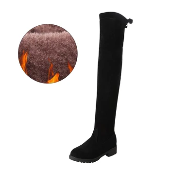 SONDR over the knee boots platform black shoes woman rubber lace up chaussures femme suede Square heel Round Toe scarpe donna
SONDR over the knee boots platform black shoes woman rubber lace up chaussures femme suede Square heel Round Toe scarpe donna