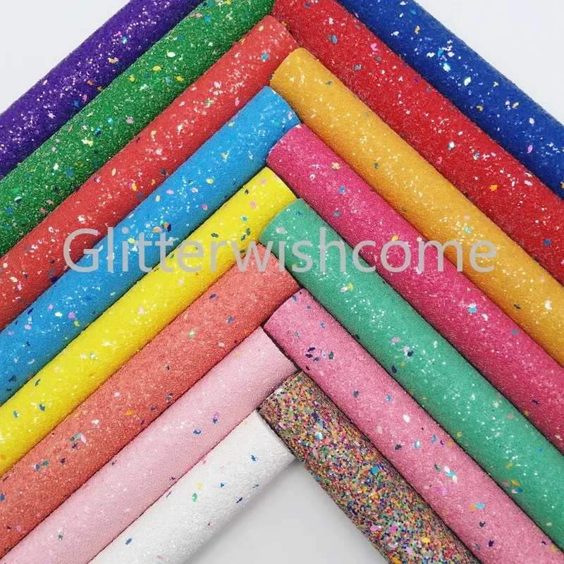 Glitterwishcome 21X29CM A4 Size Vinyl For Bows Chunky Glitter Leather Fabirc Faux Leather Sheets for Bows, GM332A
Glitterwishcome 21X29CM A4 Size Vinyl For Bows Chunky Glitter Leather Fabirc Faux Leather Sheets for Bows, GM332A