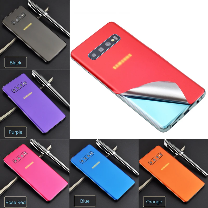 Ice Film Back Sticker Phone Case For Samsung S10 S9 Plus Note 8 Thin Scratchproof Protector Cover Solid Color Decorative Sticker
Ice Film Back Sticker Phone Case For Samsung S10 S9 Plus Note 8 Thin Scratchproof Protector Cover Solid Color Decorative Sticker