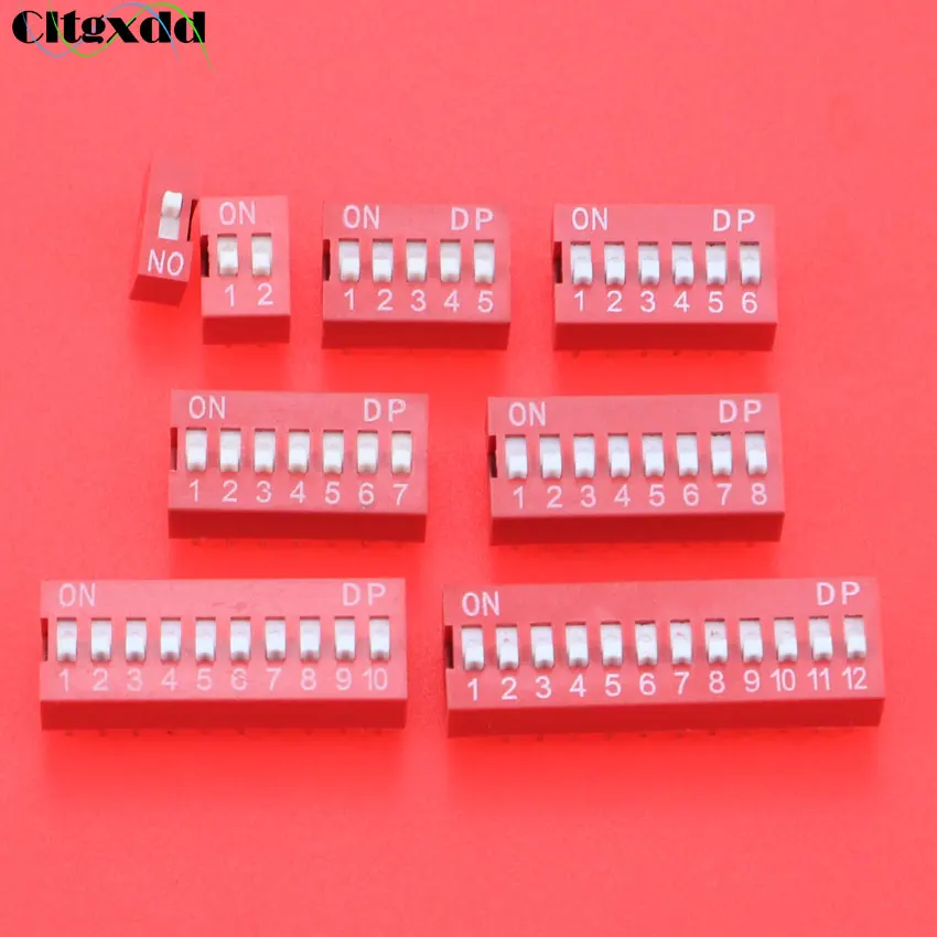 1Pcs Slide Type Switch Module 1 2 5 6 7 8 10 12 PIN 2.54mm Position Way DIP Red Pitch Toggle Switch Red Snap Switch Dial Switch
1Pcs Slide Type Switch Module 1 2 5 6 7 8 10 12 PIN 2.54mm Position Way DIP Red Pitch Toggle Switch Red Snap Switch Dial Switch