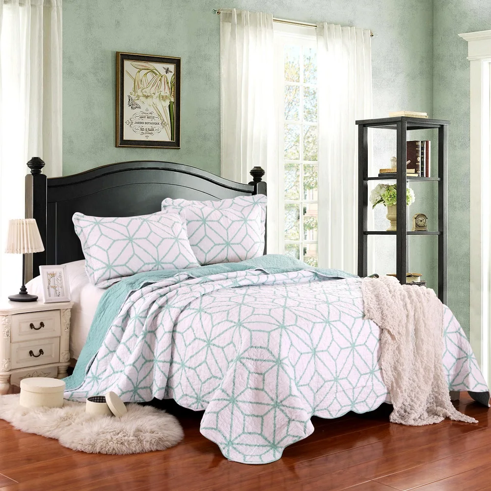 CHAUSUB American Coverlets White Quilt Set 3pcs Quilts Cotton Quilted Bedspread Blanket King size Bed Cover Sheets Pillowcase
CHAUSUB American Coverlets White Quilt Set 3pcs Quilts Cotton Quilted Bedspread Blanket King size Bed Cover Sheets Pillowcase