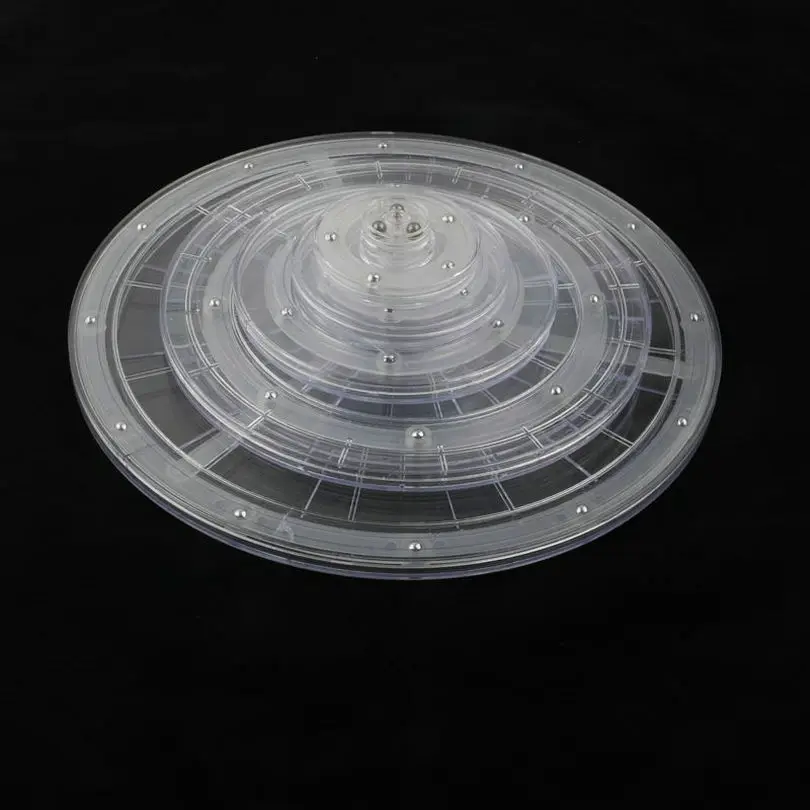 Manual Acrylic Display Stand Rack Swivel Plate Lazy Susan Turntable Transparent Base_0003