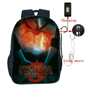 Stranger Things 3 Multifunction Backpack USB Charging Travel Bags for Women Men Casual Travel Bag Large School Laptop Backpack
Stranger Things 3 Multifunction Backpack USB Charging Travel Bags for Women Men Casual Travel Bag Large School Laptop Backpack