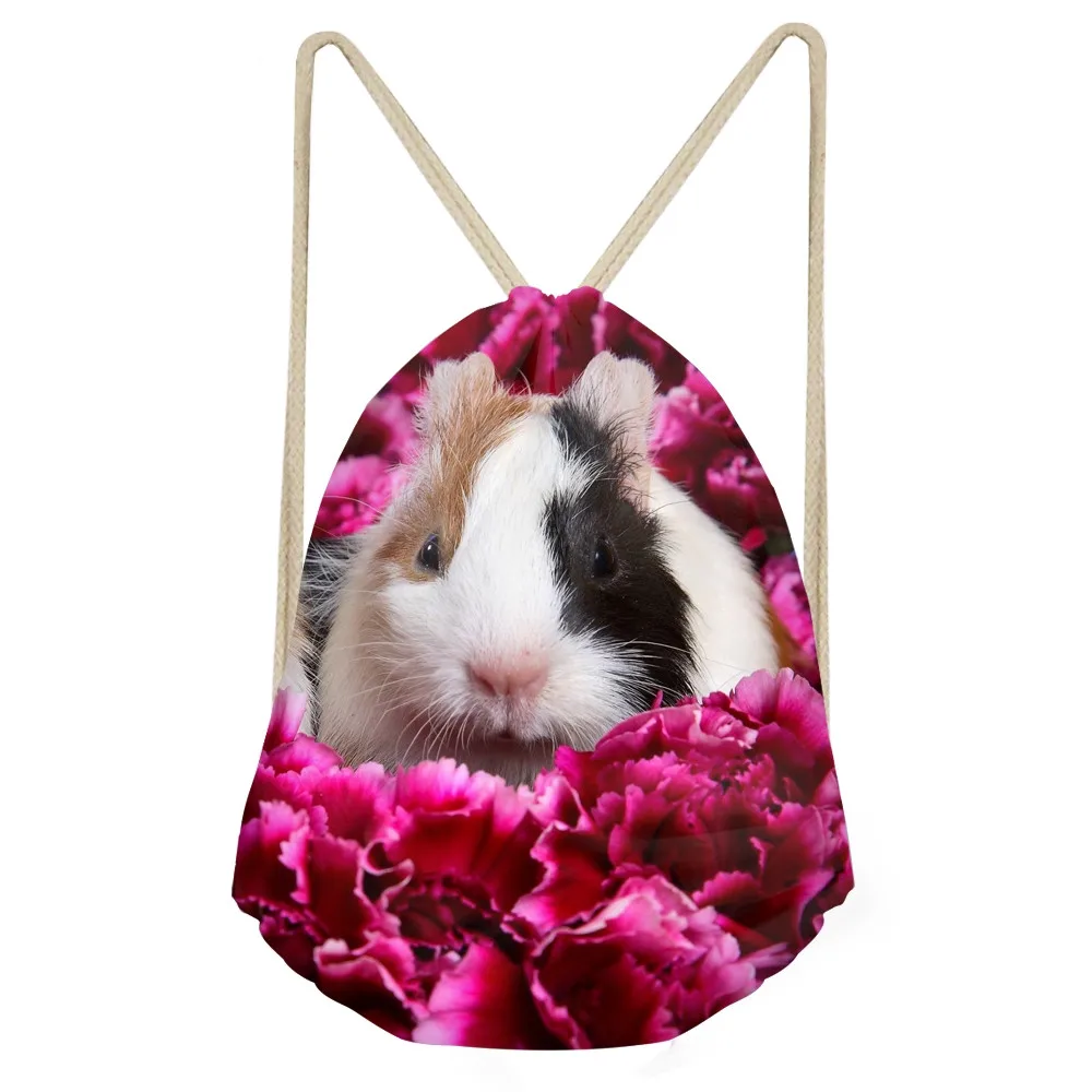 Funny 3D Animal Guinea Pigs Print Women Drawstrings Bags Travel Backpacks Softback Storage Beach Bag for Teen GirlsSumka
Funny 3D Animal Guinea Pigs Print Women Drawstrings Bags Travel Backpacks Softback Storage Beach Bag for Teen GirlsSumka