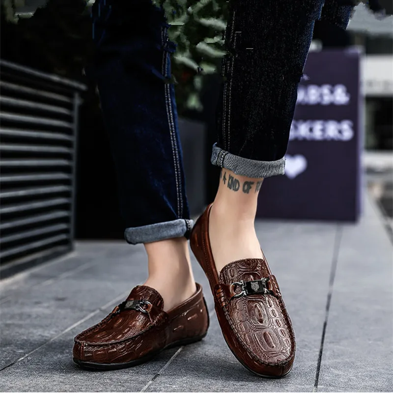 Flat single shoes men 2019 new metal buckle wild summer casual Korean version shallow mouth peas shoes
Flat single shoes men 2019 new metal buckle wild summer casual Korean version shallow mouth peas shoes