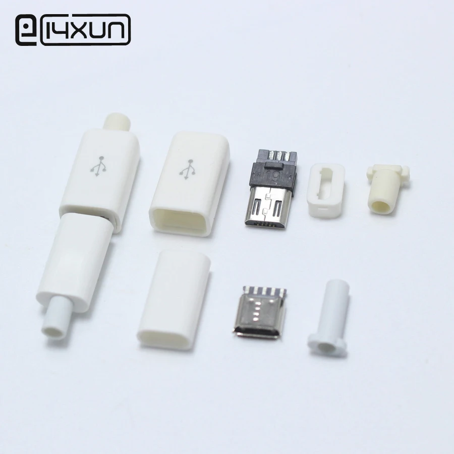 5set Micro USB 5PIN Welding Type Male Plug Female jack Connectors Charger 5P USB Tail Charging Socket 4 in 1 White
5set Micro USB 5PIN Welding Type Male Plug Female jack Connectors Charger 5P USB Tail Charging Socket 4 in 1 White